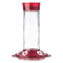 More Birds Diamond Glass Hummingbird Feeder with Bee Guard Ports and Ant Moat - £39.29 GBP