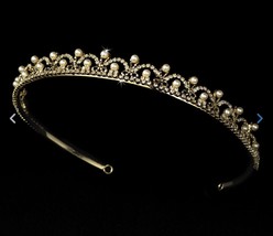 Beautiful Pearl And Rose Cut Diamond Bridal Tiara- Handmade In India - £371.03 GBP