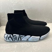 New Balenciags Speed Graffitti Trainers Black/White Mens Size 47/US 14  ... - $1,244.04 CAD