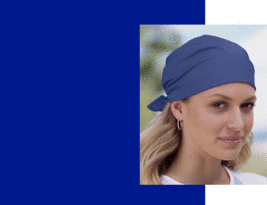 Royal Blue Solid 22&quot; Bandana Head Neck Wrap Scarf Scarve Handkerchief Hanky Cap - £3.98 GBP