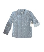 Joe Fresh Youth Boys XL Gray Hockey Stick Helmet Button Front Long Sleev... - $18.04 CAD