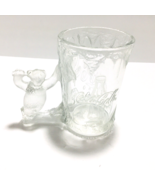 COCA-COLA VINTAGE 90&#39;s  POLAR BEAR HANDLE DRINKING A COKE JUMBO GLASS MU... - $23.70