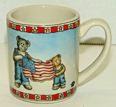 The Boyds Collection LTD 2005 Mini Mug Stars &amp; Stripes Forever Bearware Pottery - £8.56 GBP