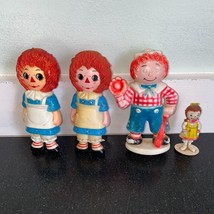 Raggedy Ann Andy Plastic Toys Bobbs-Merrill Stahlwood Vintage Hong Kong - £3.97 GBP