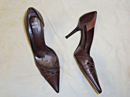 Arthur Muller  brown leather high heel shoe   Size 9 - £13.65 GBP