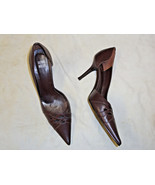 Arthur Muller  brown leather high heel shoe   Size 9 - £13.53 GBP