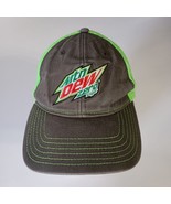 Mountain Dew Zero Sugar Hat Cap Snap Back Gray Green One Size Adjustable - $250.02 MXN