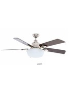 Winfield 54 in. Indoor Liquid Nickel Ceiling Fan with Light Kit Remote C... - £172.09 GBP
