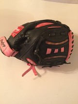 Rawlings glove tee ball softball 9.5 inch LS95P Fits left hand camouflage pink - £13.60 GBP