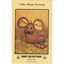 UNCUT Craft Sewing Patterns Kit, Vintage Calico Mouse Doorstop D3 by Sha... - $11.65