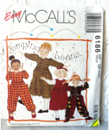 McCall&#39;s Jumping Beans Dress-Jumper-Jumpsuit Sewing Pattern 6186 Girls 4... - $12.96 CAD