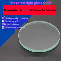 1Pc Tempered Sight Glass Sheet Circle Observation Lens Dia. 28.5mm to 55mm - £2.48 GBP+