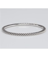 DAVID YURMAN 3mm Sterling Silver Cable Classics Bangle Bracelet - $275.00