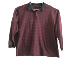  John Henry Men&#39;s 3XL Long Sleeve Pullover Polo Casual Shirt  - £8.81 GBP