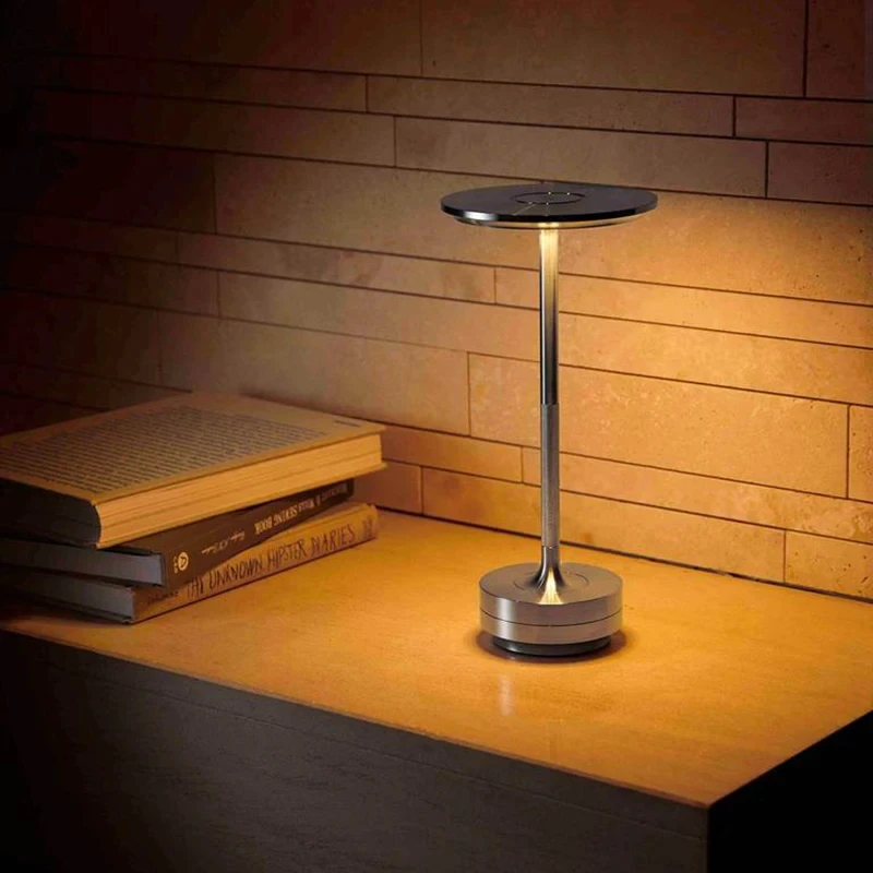 Inum alloy desk lamp led rechargeable table lights for bar living room reading book usb thumb200