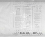 Red Dot Tracer Tracing 46in White Material Fabric by the Yard (D270.17) - $3.49