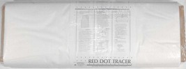 Red Dot Tracer Tracing 46in White Material Fabric by the Yard (D270.17) - £2.72 GBP