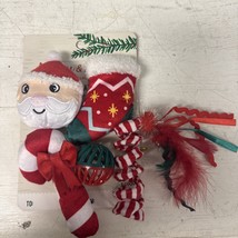 Merry &amp; Bright 5 Pack Catnip Cat Toys Fuzzy Feather Teaser Spring Coil K... - $7.91