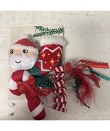 Merry &amp; Bright 5 Pack Catnip Cat Toys Fuzzy Feather Teaser Spring Coil K... - $10.81 CAD