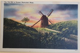 The Old Mill at Sunset, Nantucket Massachusetts Postcard - £5.46 GBP