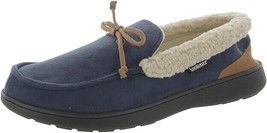 isotoner Mens Faux Suede Memory Foam Moccasin Slippers 2XL(13-14)	NAVY BLUE - $29.69