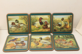 6 Vintage Pimpernel Traditional Drink Coasters De Luxe Finish Waterfowl ... - £14.82 GBP