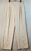 BB Dakota Steve Madden Dress Pants Women Size 6 Beige Slash Pocket Pleated Front - £13.82 GBP