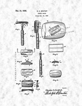 Safety-razor Patent Print - Gunmetal - £6.38 GBP+