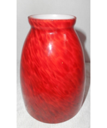 Pendant Lamp Shade for Light Fixture Red/Orange Art Glass Modern 5 1/16&quot;... - £14.95 GBP