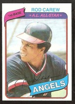 California Angels Rod Carew 1980 Topps Baseball Card # 700 Nr Mt - £0.59 GBP