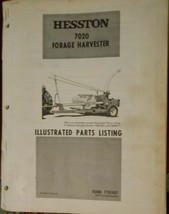 Hesston 7020 Forage Harvester Parts Manual - $10.00
