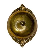 CHADWICK MILLER 1982 Victorian Style Solid Brass Door Bell No Electricity Needed image 7