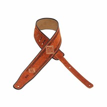 Levy&#39;s Leathers 2 1/2&quot; Suede Guitar Strap with Embroidered and Printed Design, S - £39.53 GBP