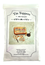 Samplers And Such Tin Toppers ABC Sampler Needlepoint - $22.23