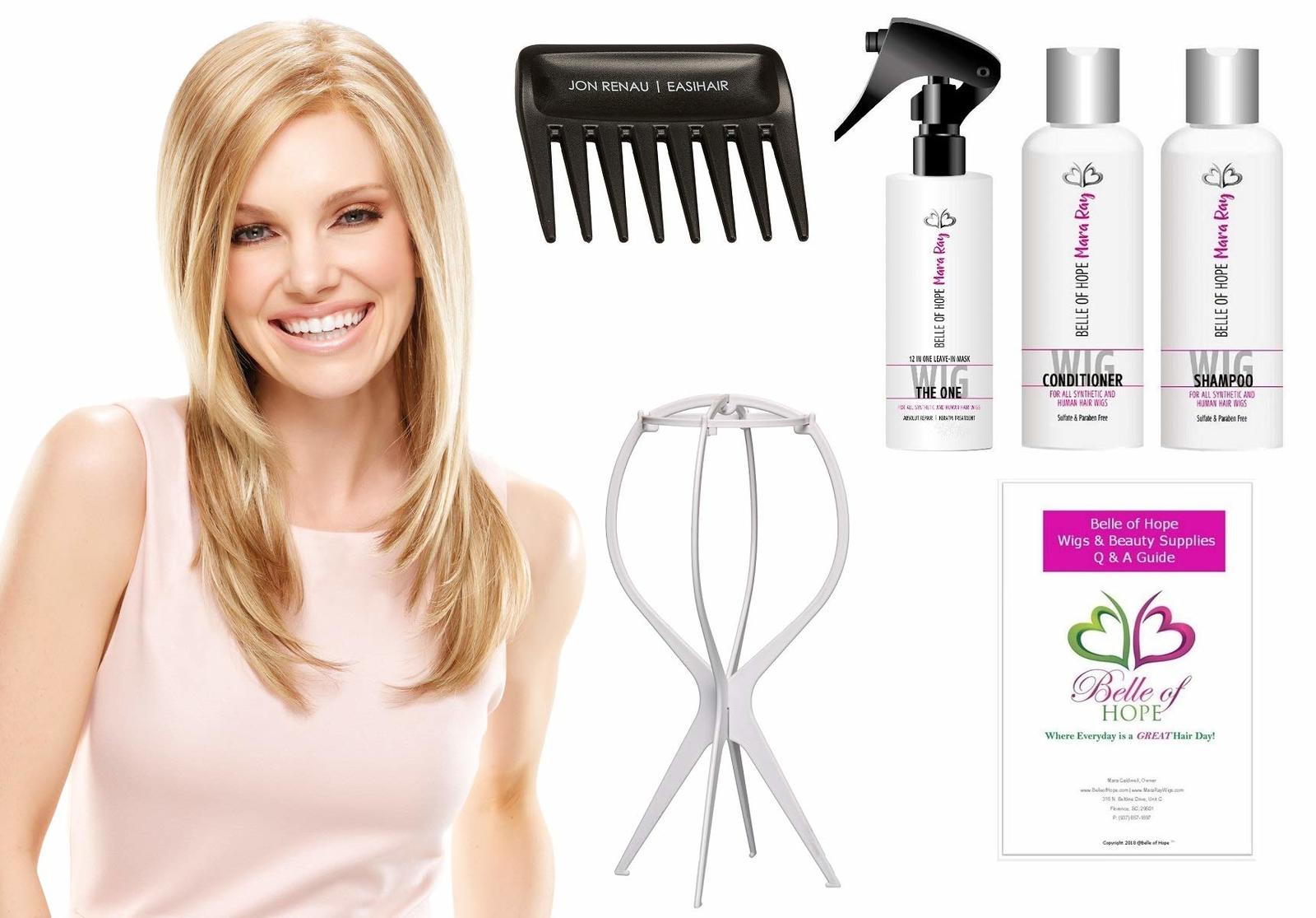 Courtney Synthetic Single Mono Hand Tied Wig by Jon Renau,Stand,Comb,Mara Ray 4o Item image 4