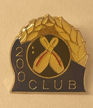 Vintage 200 Club Bowling Award Lapel Hat Pin Brooch - $6.68