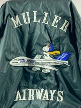 Muller Airways Flight Jacket Airport Snoopy  Light weight Korea Vintage Size 50 - £190.91 GBP