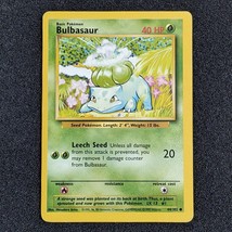 Base Set Pokemon Card: Bulbasaur 44/102 - £39.77 GBP