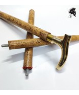 Antique vintage wooden walking stick cane for men women seniors old peop... - £29.42 GBP