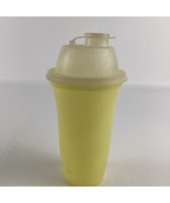 Tupperware Quick Shake Blender Mixer Cup Yellow 844-11 Pour Lid Vintage 70s - $31.07 CAD