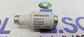 SIEMENS 5SB2 71 / 5SB271 DIAZED Fuse link 20A 500 V cable and line prote... - $51.23