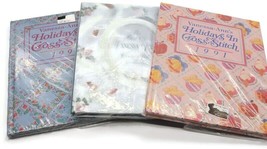 Vanessa Ann - Holidays In Cross Stitch &amp; Best Of Hardcover Books Lot Of 3 - £18.29 GBP