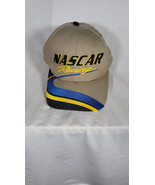 Original NASCAR Racing 6 Panel Tan Hat 3d Graphics - $12.19