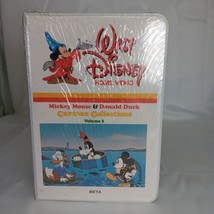 Disney Mickey Mouse &amp; Donald Duck Cartoon Classic Vol 3 BETAMAX Clamshell Sealed - $27.04