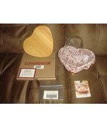 Longaberger 1999 Love Letters Sweetheart Basket, Lid, Liner, Protector - £37.12 GBP