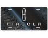 Lincoln Logo Inspired Art on Carbon FLAT Aluminum Novelty Auto License T... - £14.60 GBP