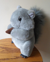 Squirrel Plush Vintage America Wego Stuffed animal Korea Gray with Nut in hand - £23.19 GBP