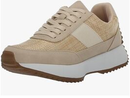 DV BY DOLCE VITA BREELA WOMENS SIZES 8 8.5 9 9.5 10 RAFFIA CUSHIONED SNE... - $59.86+