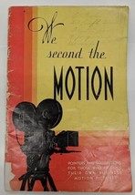 We Second the Motion! Pointers and Suggestions To Produce Motion PIcture... - £19.10 GBP