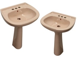 Mexican Talavera Pedestal Sink Handcrafted Ceramic - Pink Cato - - $11,222.06 MXN